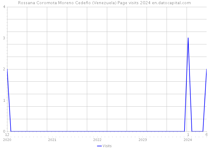 Rossana Coromota Moreno Cedeño (Venezuela) Page visits 2024 