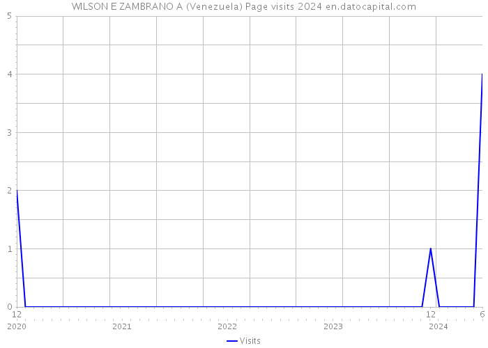 WILSON E ZAMBRANO A (Venezuela) Page visits 2024 