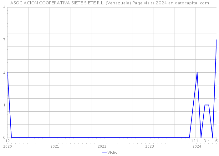 ASOCIACION COOPERATIVA SIETE SIETE R.L. (Venezuela) Page visits 2024 
