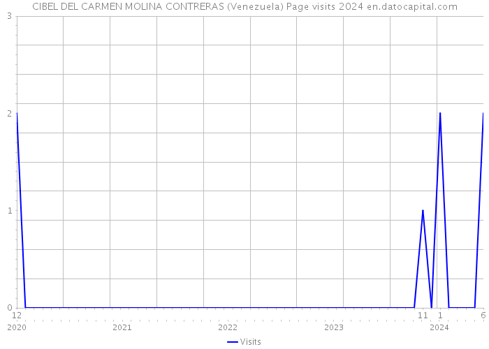 CIBEL DEL CARMEN MOLINA CONTRERAS (Venezuela) Page visits 2024 