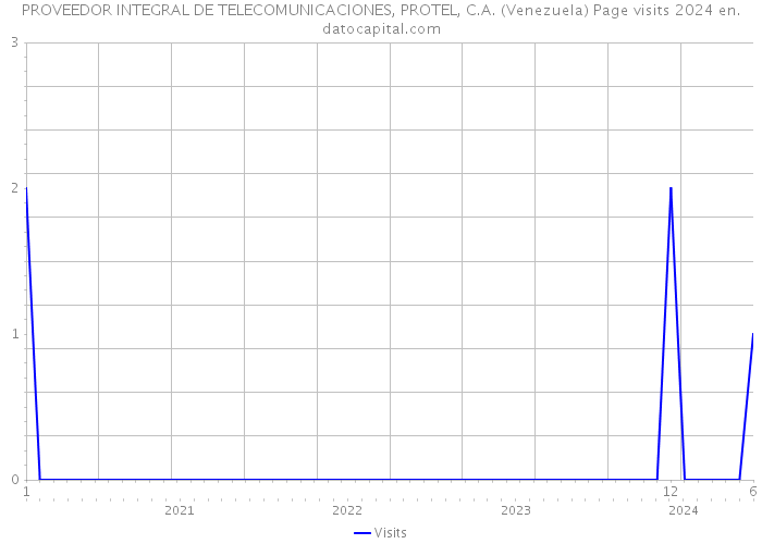 PROVEEDOR INTEGRAL DE TELECOMUNICACIONES, PROTEL, C.A. (Venezuela) Page visits 2024 