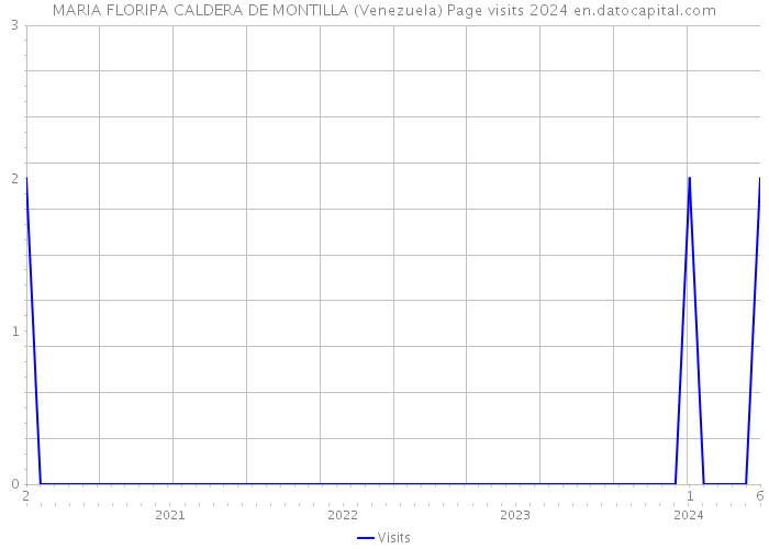 MARIA FLORIPA CALDERA DE MONTILLA (Venezuela) Page visits 2024 