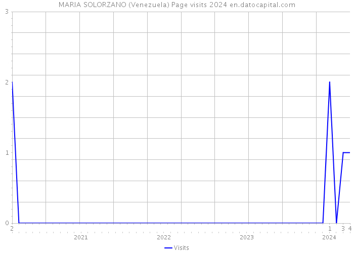 MARIA SOLORZANO (Venezuela) Page visits 2024 