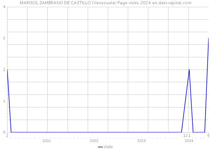 MARISOL ZAMBRANO DE CASTILLO (Venezuela) Page visits 2024 