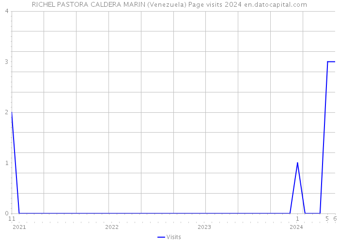 RICHEL PASTORA CALDERA MARIN (Venezuela) Page visits 2024 