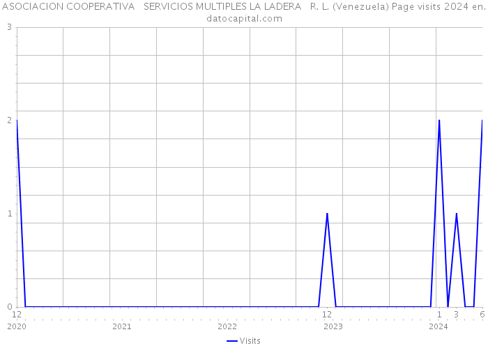 ASOCIACION COOPERATIVA SERVICIOS MULTIPLES LA LADERA R. L. (Venezuela) Page visits 2024 