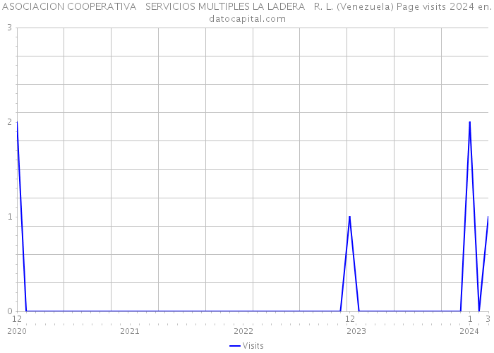 ASOCIACION COOPERATIVA SERVICIOS MULTIPLES LA LADERA R. L. (Venezuela) Page visits 2024 