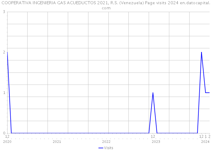 COOPERATIVA INGENIERIA GAS ACUEDUCTOS 2021, R.S. (Venezuela) Page visits 2024 