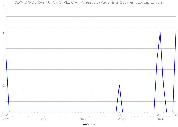 SERVICIO DE GAS AUTOMOTRIZ, C.A. (Venezuela) Page visits 2024 
