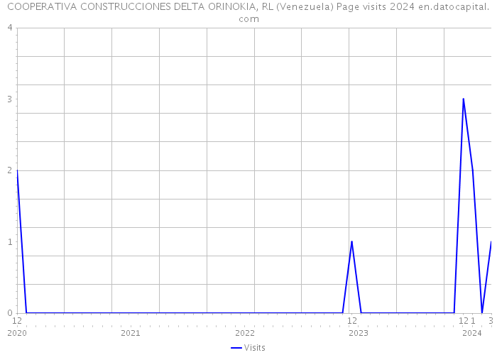 COOPERATIVA CONSTRUCCIONES DELTA ORINOKIA, RL (Venezuela) Page visits 2024 