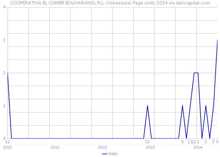 COOPERATIVA EL COMER BOLIVARIANO, R.L. (Venezuela) Page visits 2024 