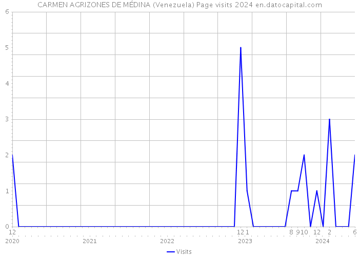 CARMEN AGRIZONES DE MÉDINA (Venezuela) Page visits 2024 