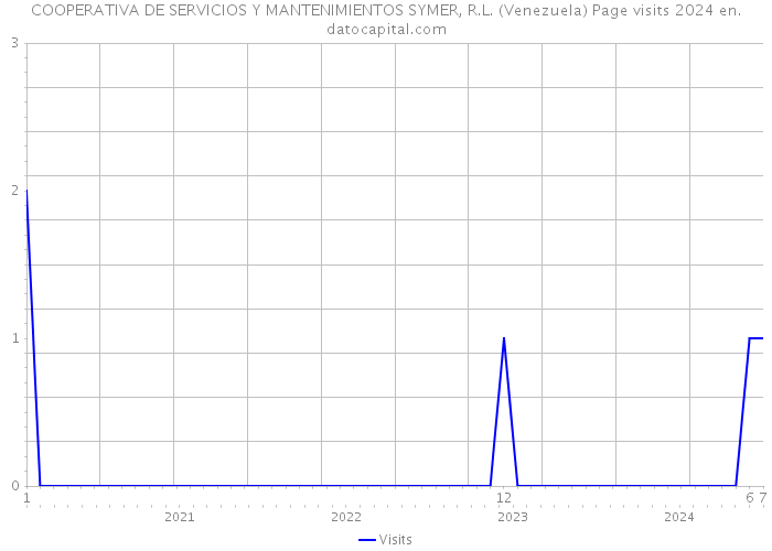 COOPERATIVA DE SERVICIOS Y MANTENIMIENTOS SYMER, R.L. (Venezuela) Page visits 2024 