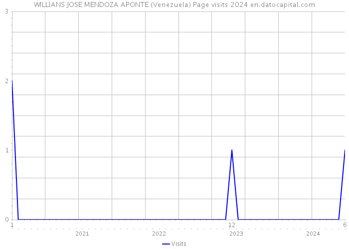 WILLIANS JOSE MENDOZA APONTE (Venezuela) Page visits 2024 