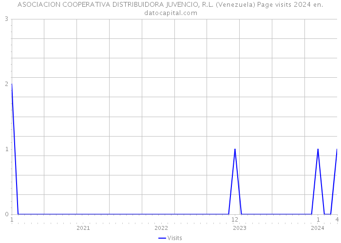 ASOCIACION COOPERATIVA DISTRIBUIDORA JUVENCIO, R.L. (Venezuela) Page visits 2024 