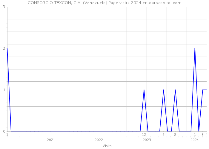CONSORCIO TEXCON, C.A. (Venezuela) Page visits 2024 