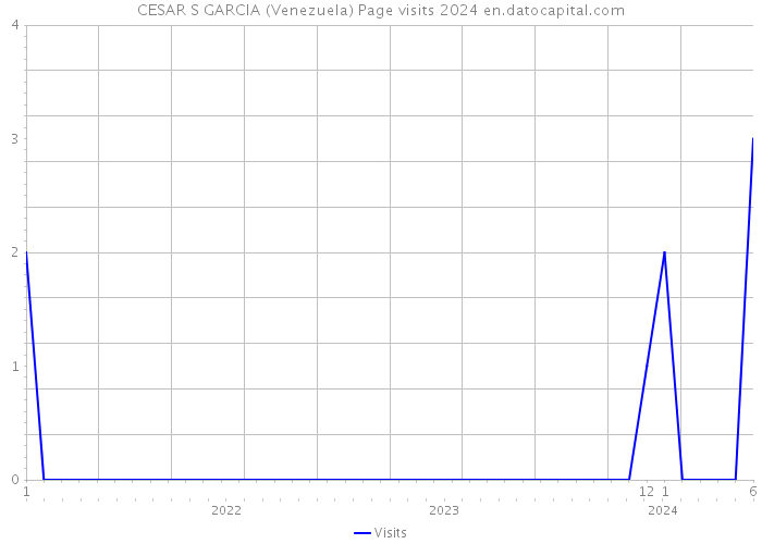 CESAR S GARCIA (Venezuela) Page visits 2024 