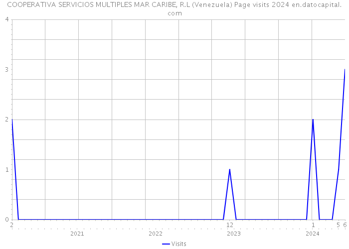 COOPERATIVA SERVICIOS MULTIPLES MAR CARIBE, R.L (Venezuela) Page visits 2024 