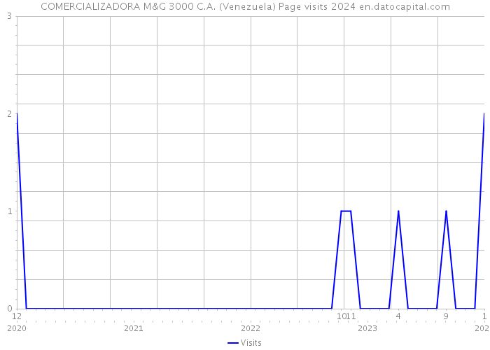 COMERCIALIZADORA M&G 3000 C.A. (Venezuela) Page visits 2024 