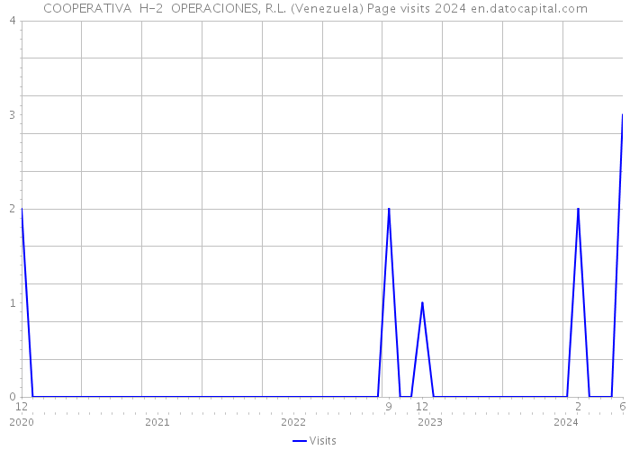 COOPERATIVA H-2 OPERACIONES, R.L. (Venezuela) Page visits 2024 
