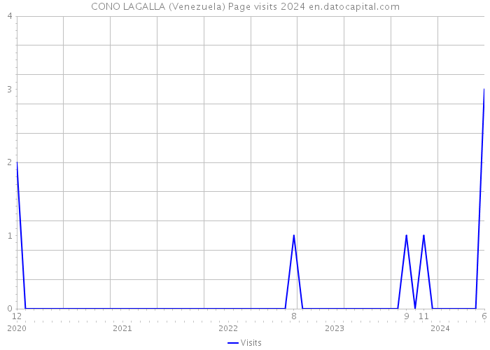 CONO LAGALLA (Venezuela) Page visits 2024 