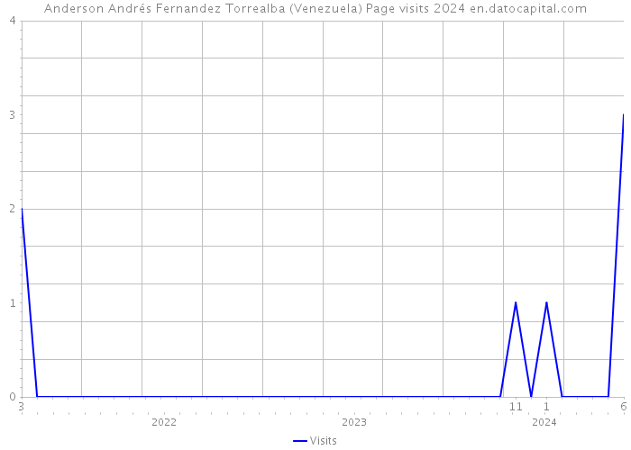 Anderson Andrés Fernandez Torrealba (Venezuela) Page visits 2024 