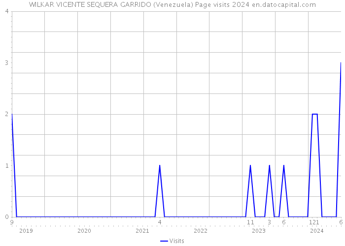 WILKAR VICENTE SEQUERA GARRIDO (Venezuela) Page visits 2024 