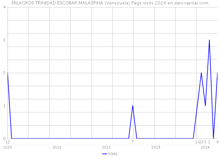 MILAGROS TRINIDAD ESCOBAR MALASPINA (Venezuela) Page visits 2024 