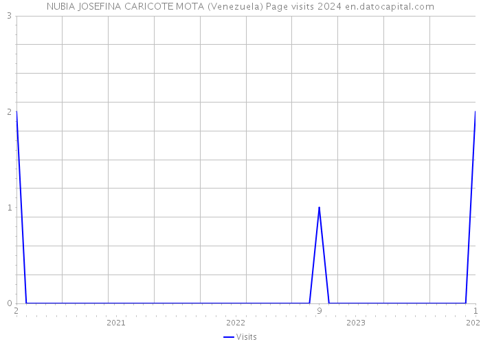 NUBIA JOSEFINA CARICOTE MOTA (Venezuela) Page visits 2024 