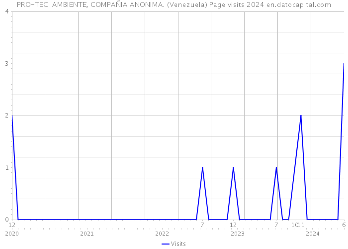 PRO-TEC AMBIENTE, COMPAÑIA ANONIMA. (Venezuela) Page visits 2024 