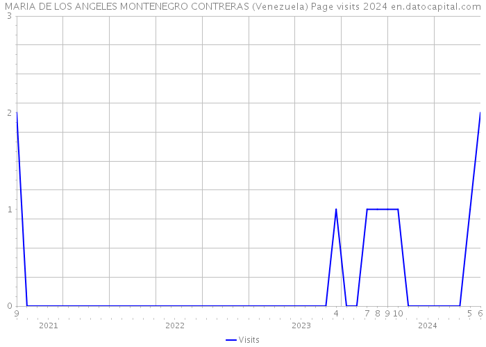 MARIA DE LOS ANGELES MONTENEGRO CONTRERAS (Venezuela) Page visits 2024 