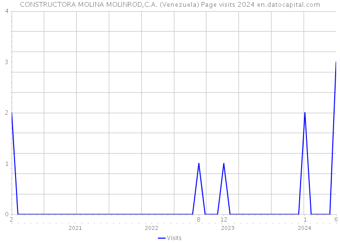 CONSTRUCTORA MOLINA MOLINROD,C.A. (Venezuela) Page visits 2024 