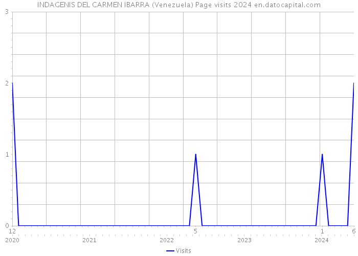 INDAGENIS DEL CARMEN IBARRA (Venezuela) Page visits 2024 