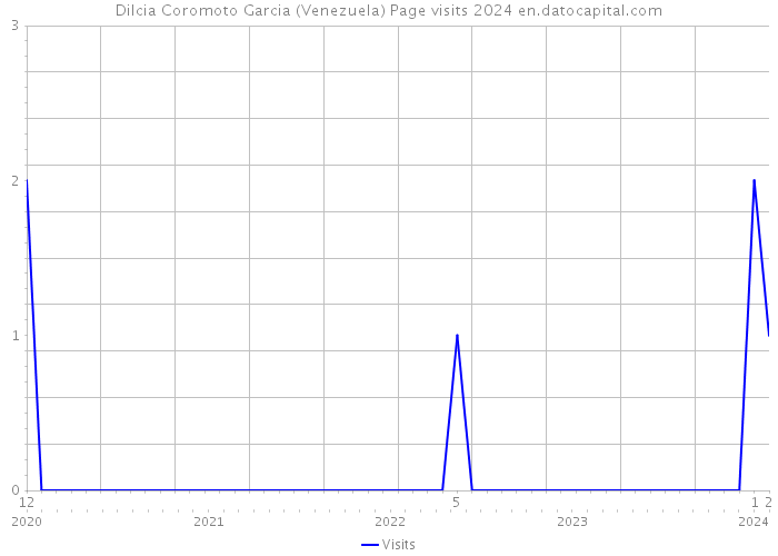 Dilcia Coromoto Garcia (Venezuela) Page visits 2024 