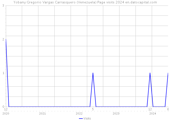 Yobany Gregorio Vargas Carrasquero (Venezuela) Page visits 2024 