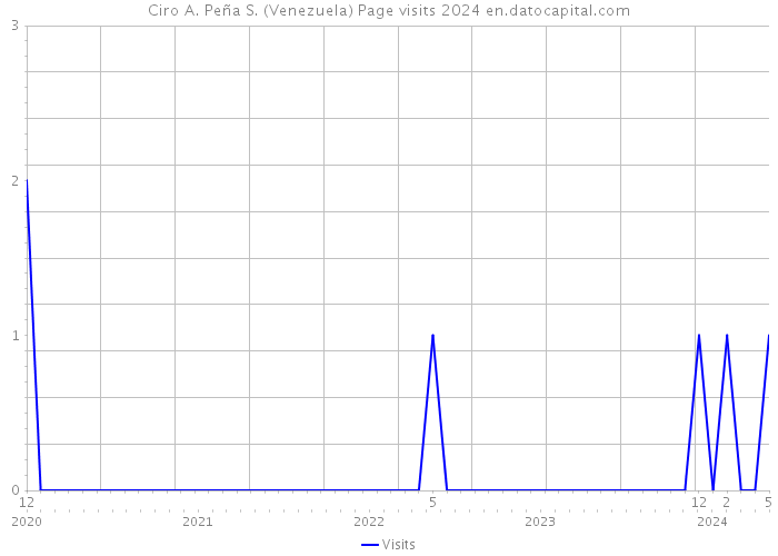 Ciro A. Peña S. (Venezuela) Page visits 2024 