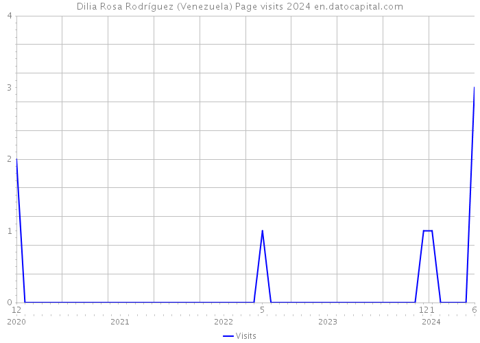 Dilia Rosa Rodríguez (Venezuela) Page visits 2024 
