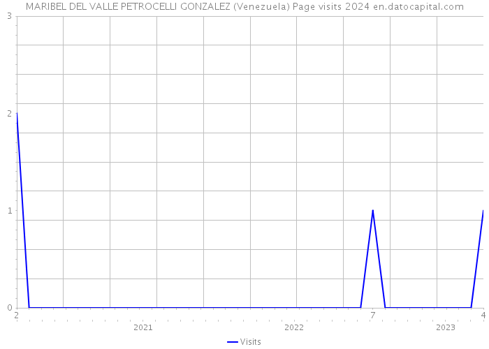 MARIBEL DEL VALLE PETROCELLI GONZALEZ (Venezuela) Page visits 2024 