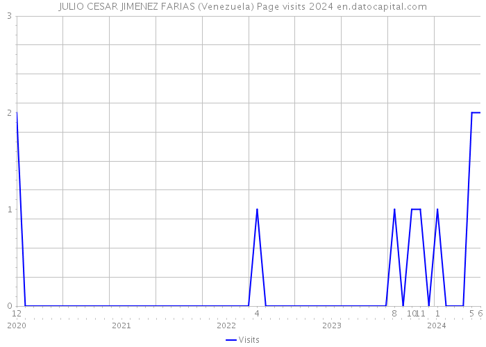 JULIO CESAR JIMENEZ FARIAS (Venezuela) Page visits 2024 