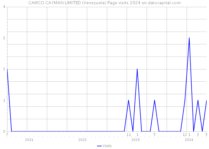 CAMCO CAYMAN LIMITED (Venezuela) Page visits 2024 