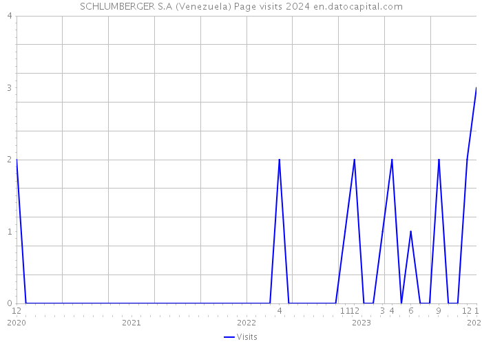 SCHLUMBERGER S.A (Venezuela) Page visits 2024 