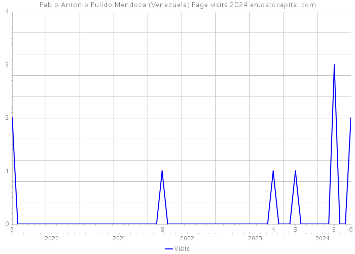 Pablo Antonio Pulido Mendoza (Venezuela) Page visits 2024 
