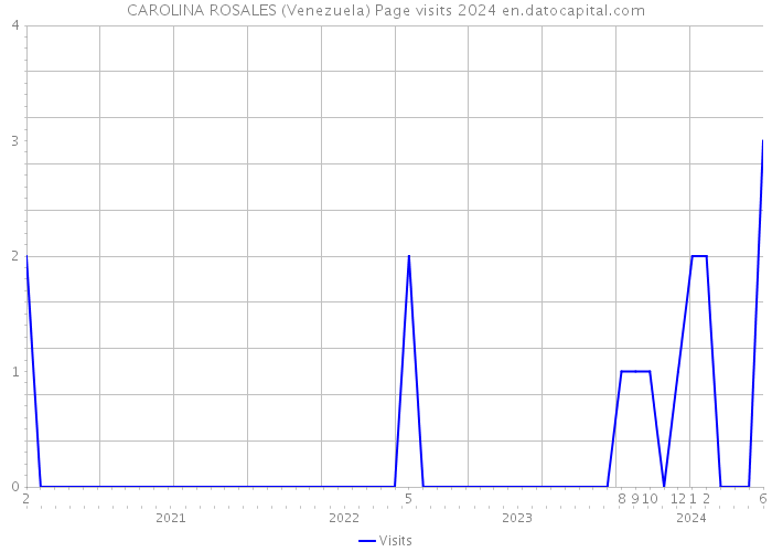 CAROLINA ROSALES (Venezuela) Page visits 2024 