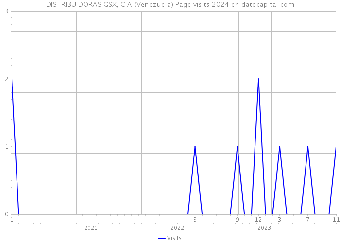 DISTRIBUIDORAS GSX, C.A (Venezuela) Page visits 2024 