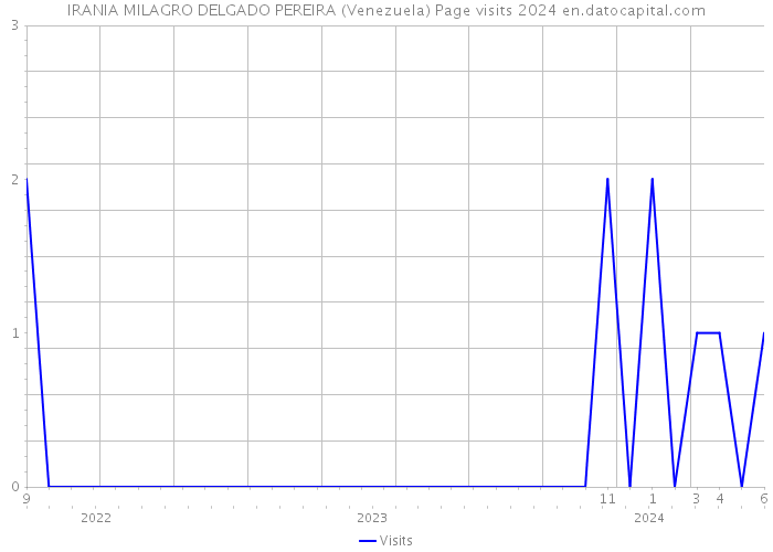 IRANIA MILAGRO DELGADO PEREIRA (Venezuela) Page visits 2024 