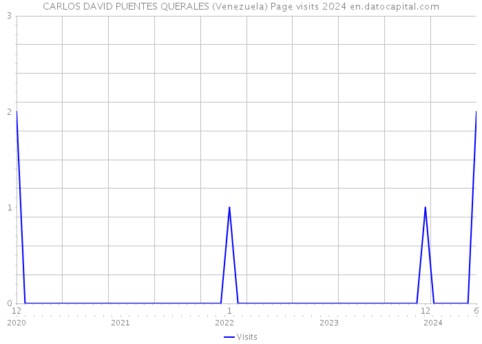 CARLOS DAVID PUENTES QUERALES (Venezuela) Page visits 2024 