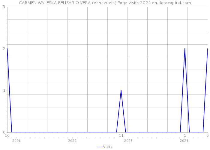CARMEN WALESKA BELISARIO VERA (Venezuela) Page visits 2024 