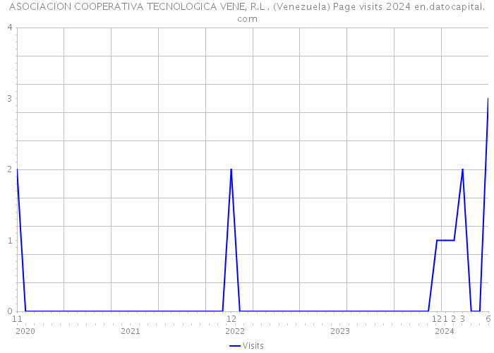 ASOCIACION COOPERATIVA TECNOLOGICA VENE, R.L . (Venezuela) Page visits 2024 