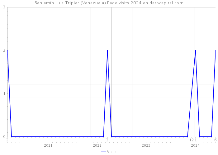 Benjamín Luis Tripier (Venezuela) Page visits 2024 