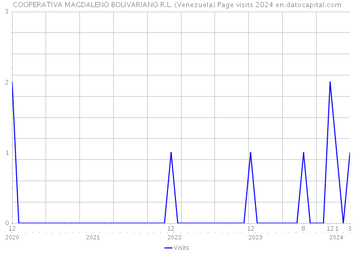 COOPERATIVA MAGDALENO BOLIVARIANO R.L. (Venezuela) Page visits 2024 